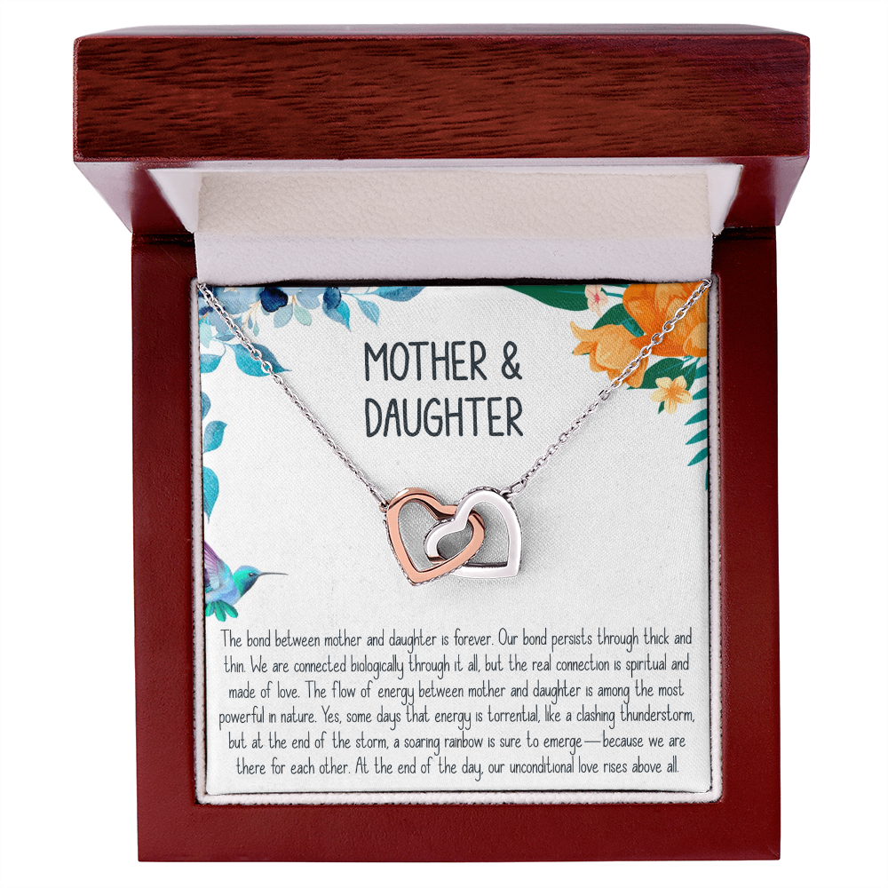 Best Gifts 305-Mother Daughter Interlocking Hearts Necklace Gift