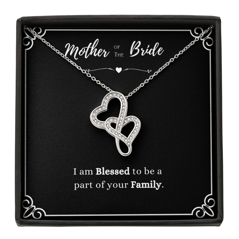 Best Gifts 305-Mother of the Bride Heart-to-Heart Pendant Necklace