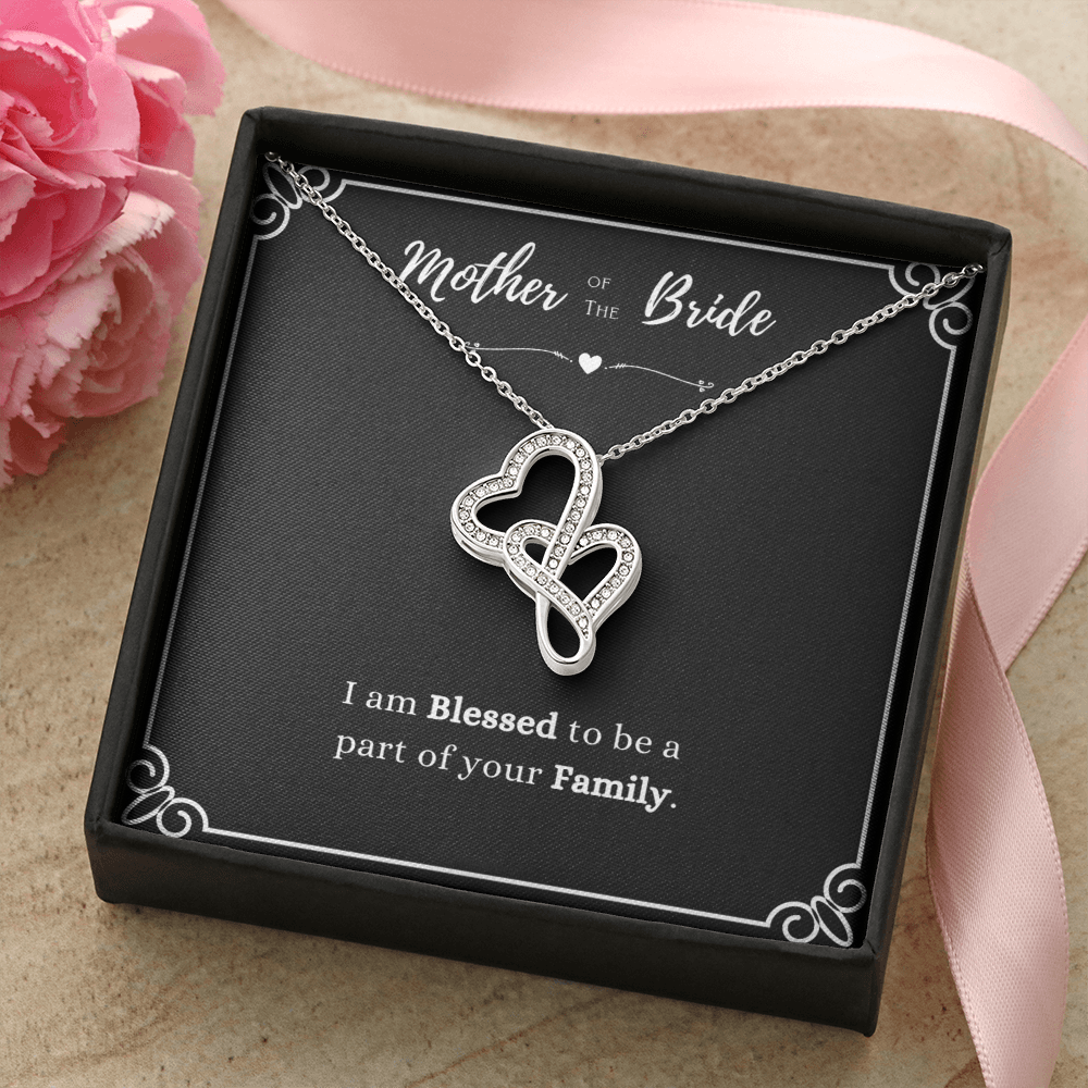 Best Gifts 305-Mother of the Bride Heart-to-Heart Pendant Necklace