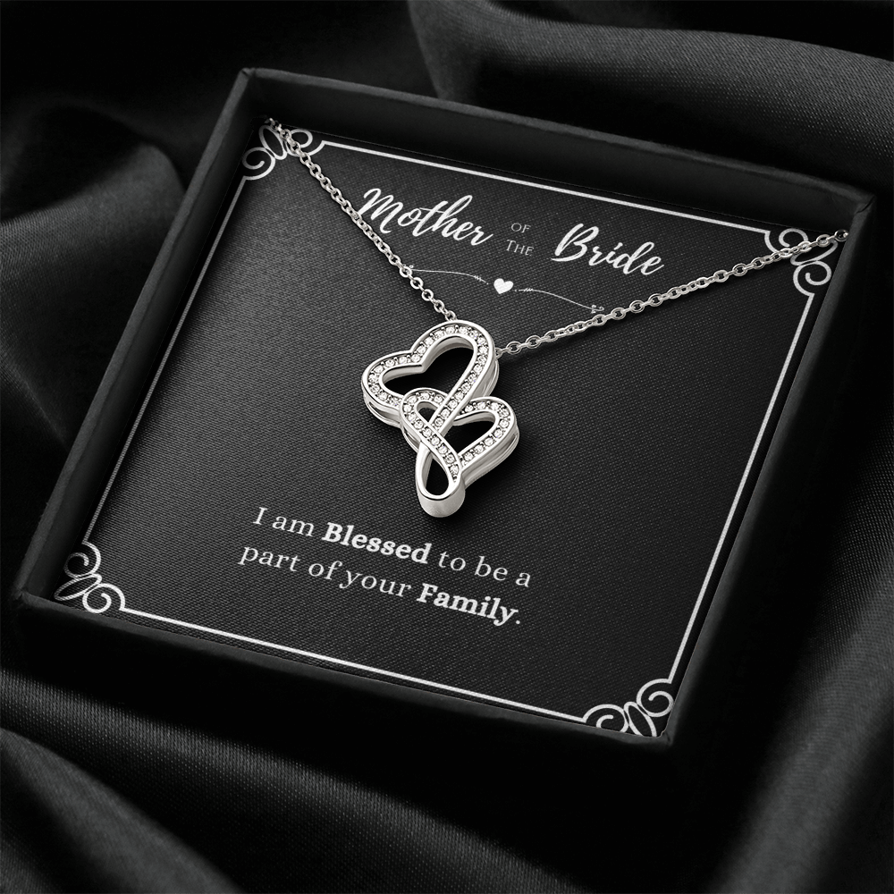 Best Gifts 305-Mother of the Bride Heart-to-Heart Pendant Necklace
