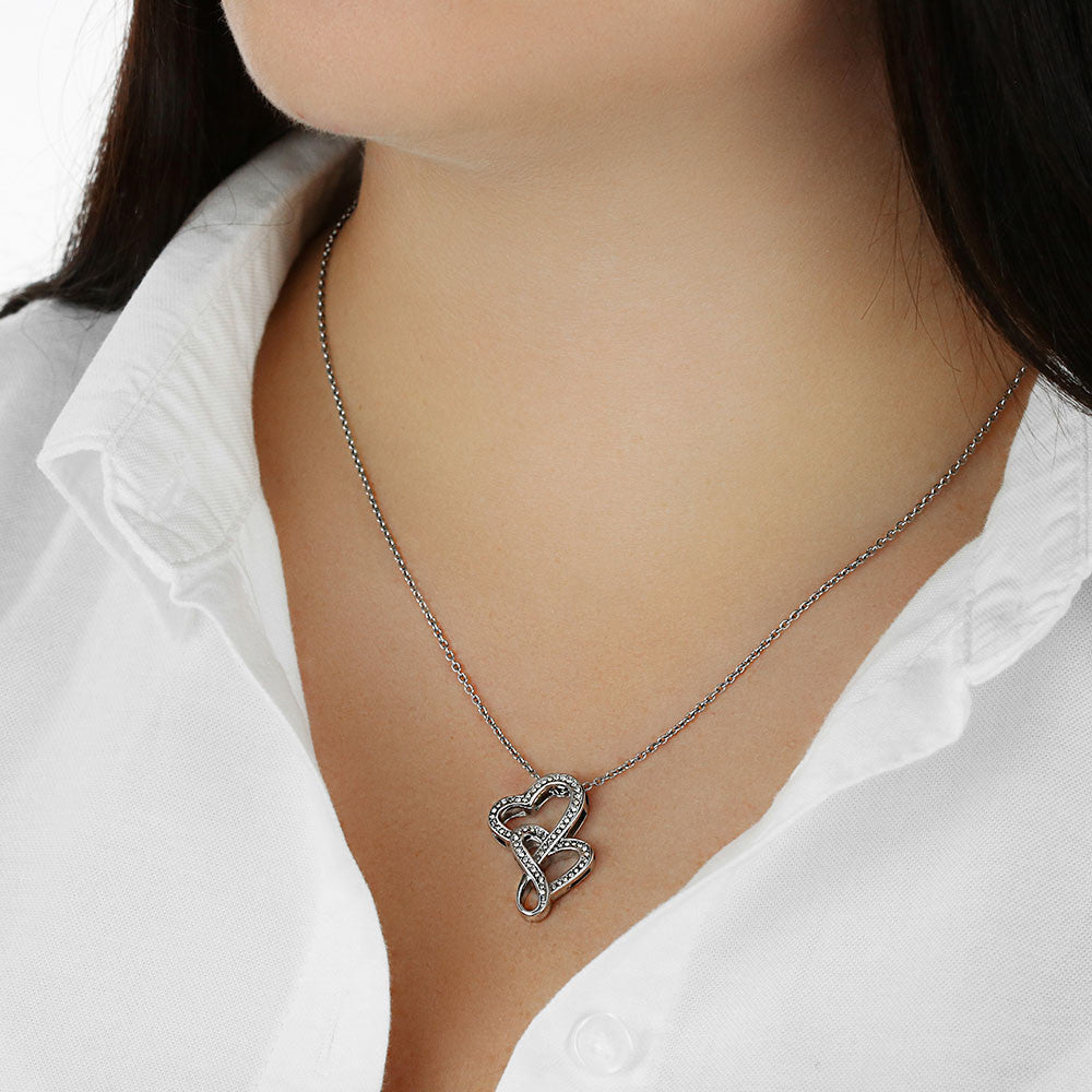 Best Gifts 305-Mother of the Bride Heart-to-Heart Pendant Necklace