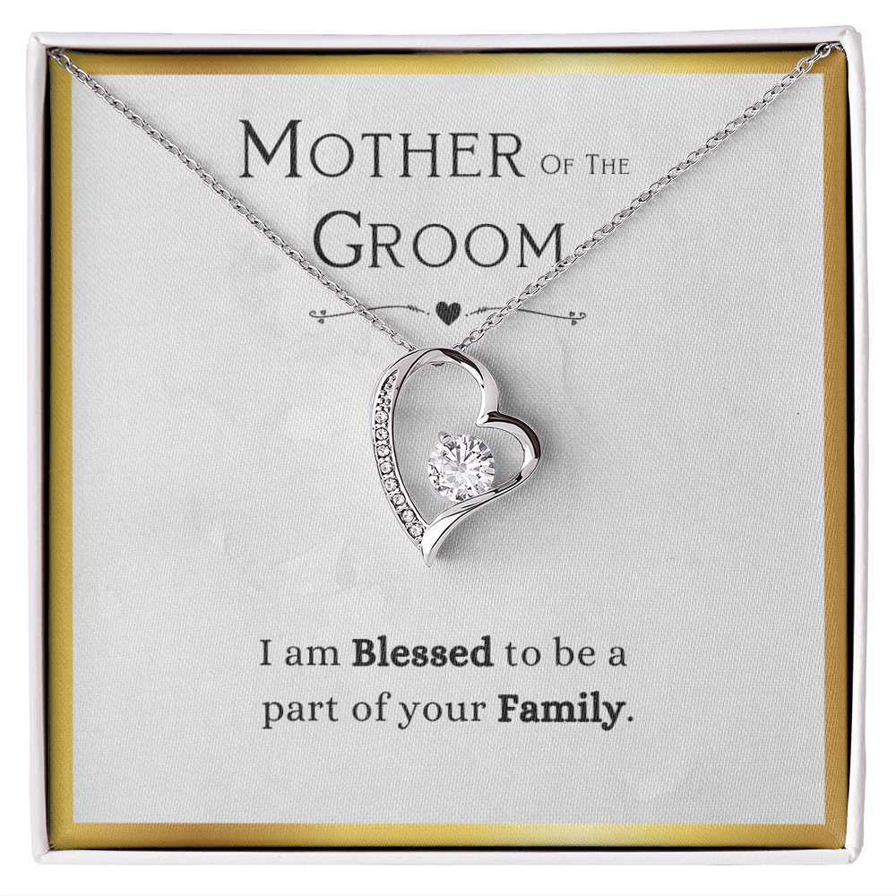 Best Gifts 305-Mother of the Groom Forever Love Necklace Wedding Gift