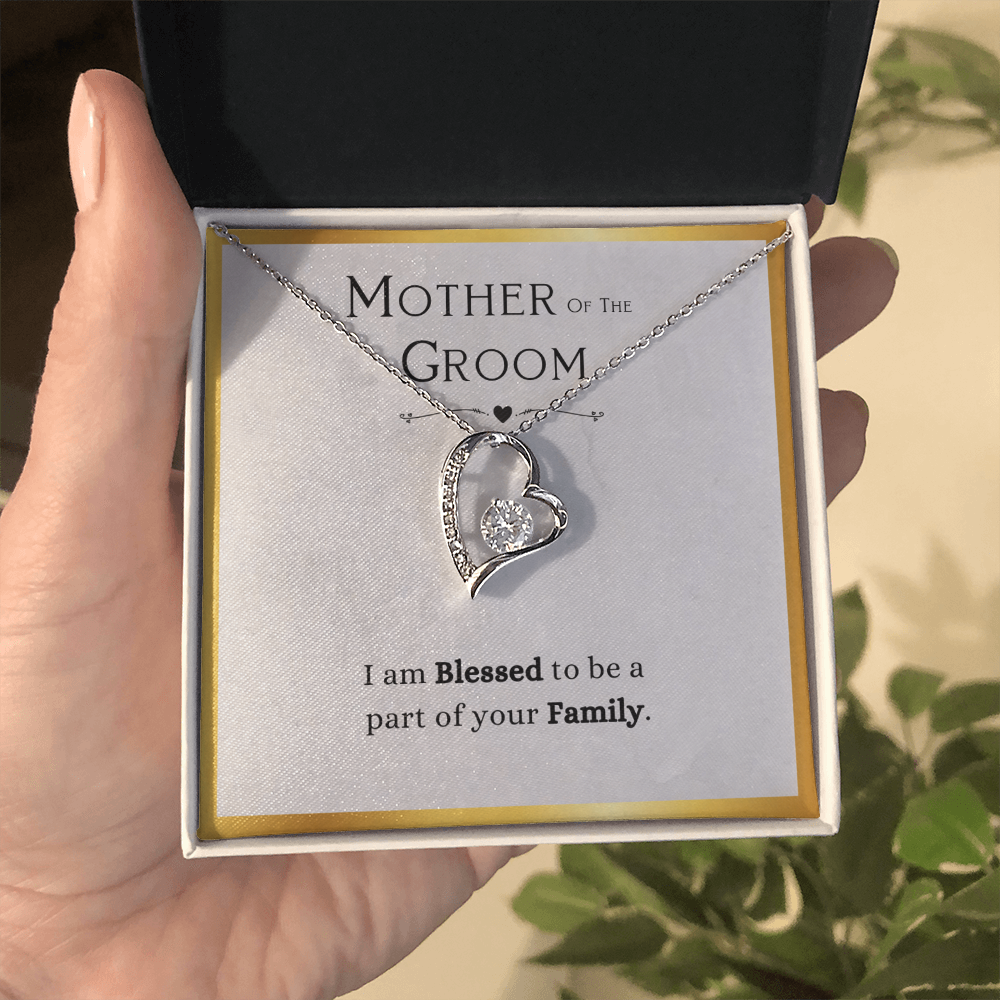 Best Gifts 305-Mother of the Groom Forever Love Necklace Wedding Gift