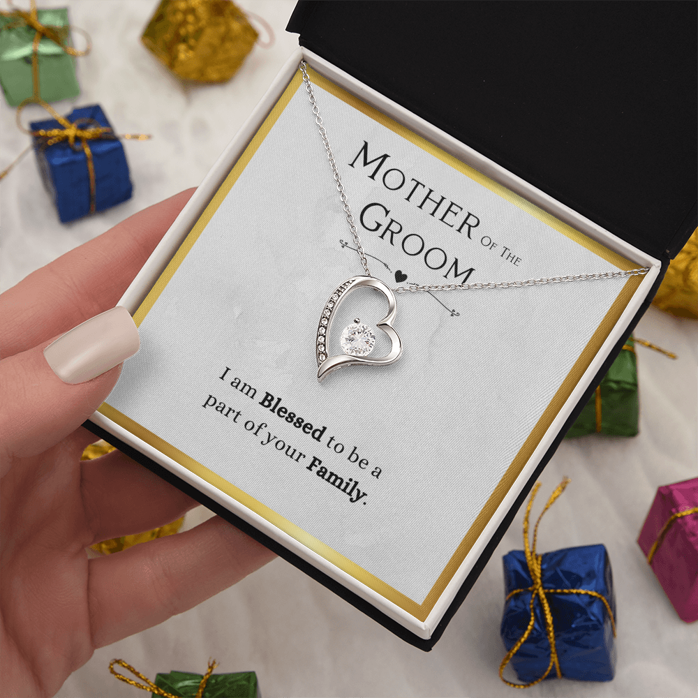 Best Gifts 305-Mother of the Groom Forever Love Necklace Wedding Gift