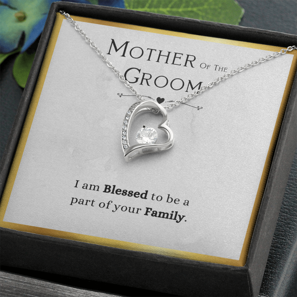 Best Gifts 305-Mother of the Groom Forever Love Necklace Wedding Gift