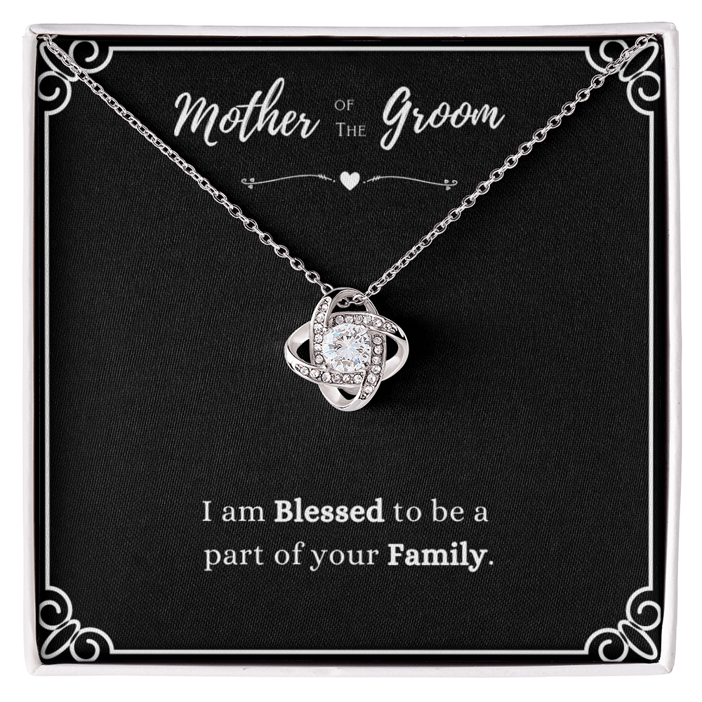 Best Gifts 305-Mother of the Groom Love Knot Necklace Wedding Gift