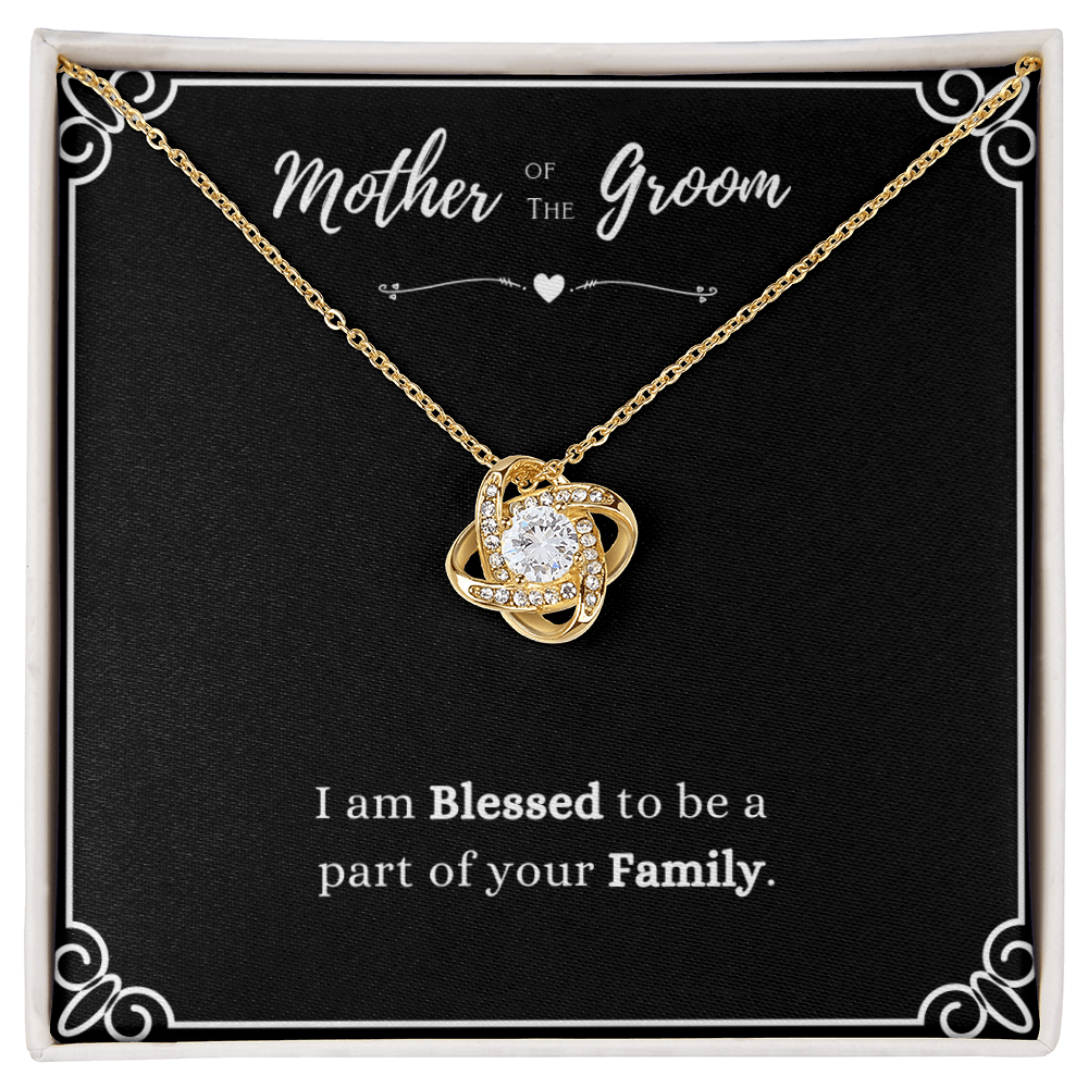 Best Gifts 305-Mother of the Groom Love Knot Necklace Wedding Gift