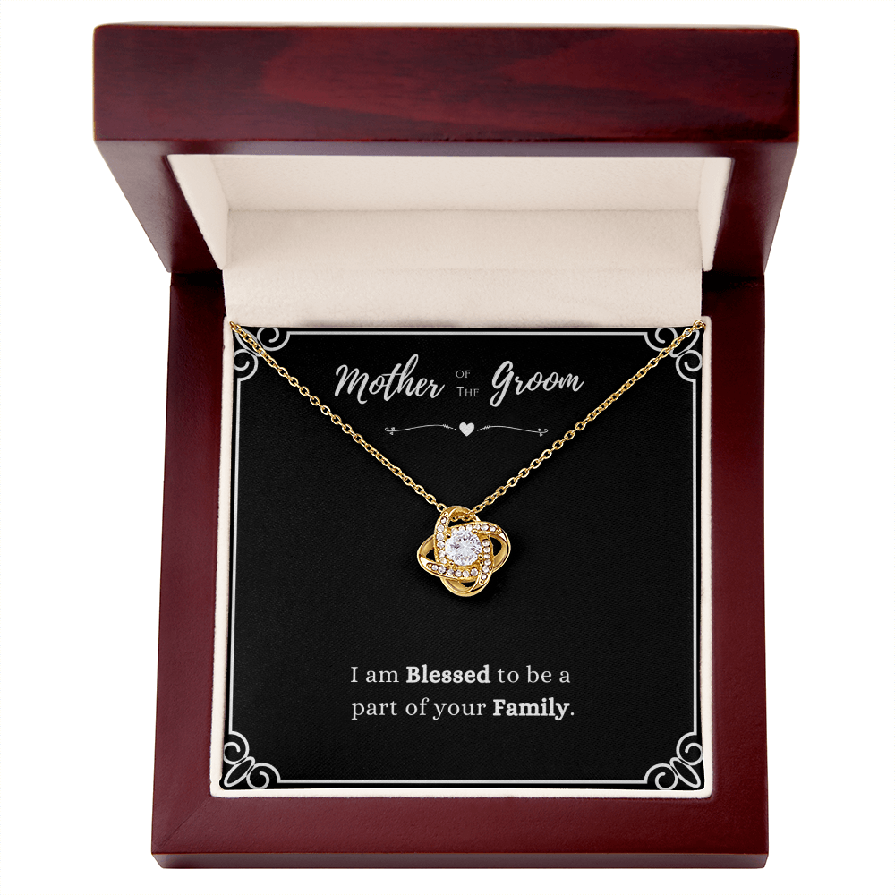 Best Gifts 305-Mother of the Groom Love Knot Necklace Wedding Gift