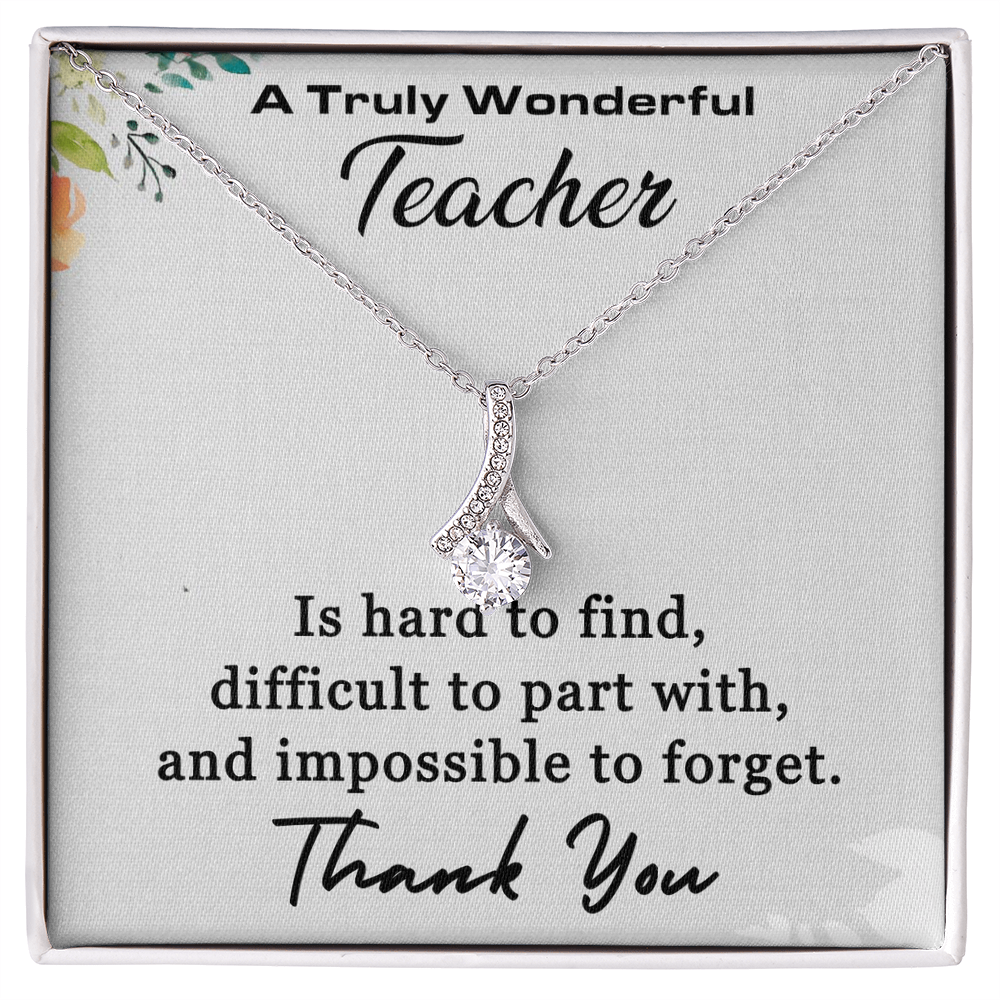 Best Gifts 305-Teacher Thank You Necklace Gift – Elegant Pendant for Women