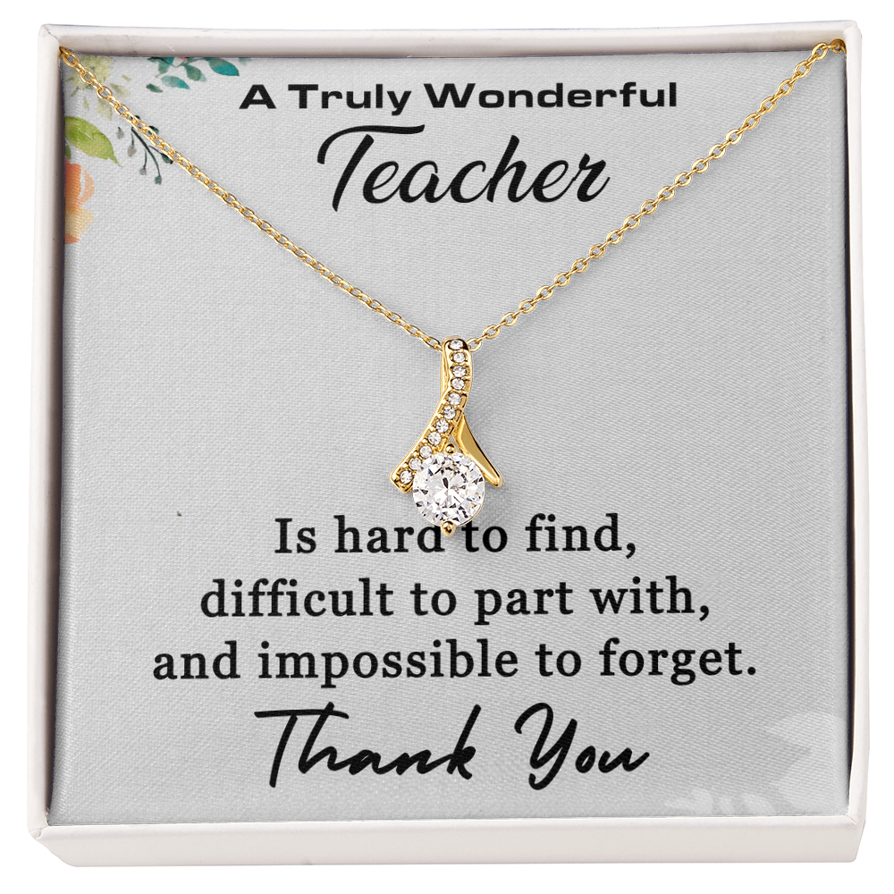 Best Gifts 305-Teacher Thank You Necklace Gift – Elegant Pendant for Women