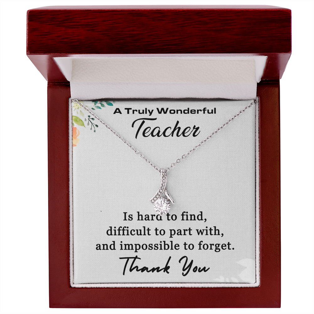 Best Gifts 305-Teacher Thank You Necklace Gift – Elegant Pendant for Women