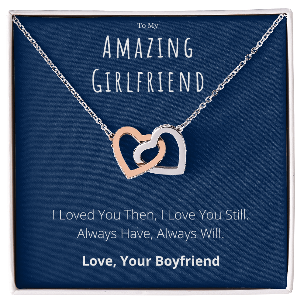Best Gifts 305-To My Amazing Girlfriend Interlocking Hearts Necklace