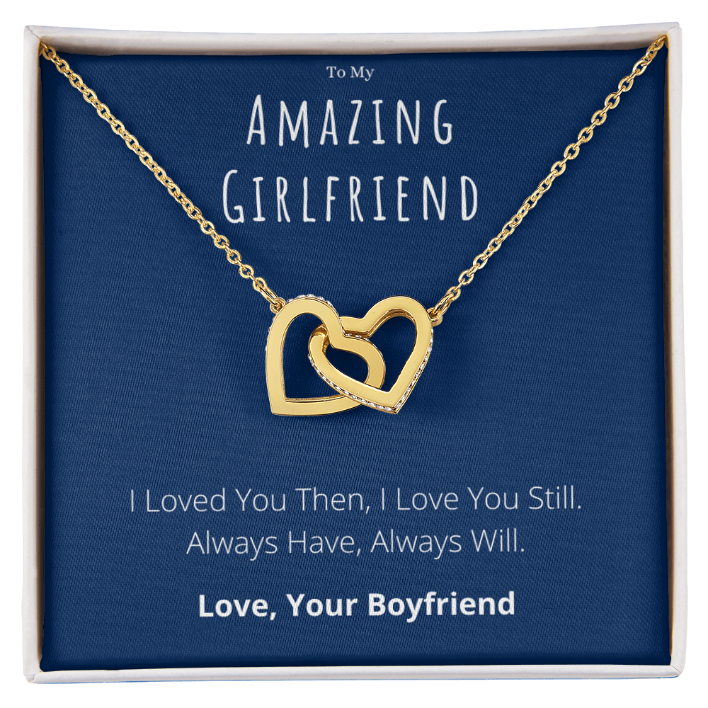 Best Gifts 305-To My Amazing Girlfriend Interlocking Hearts Necklace