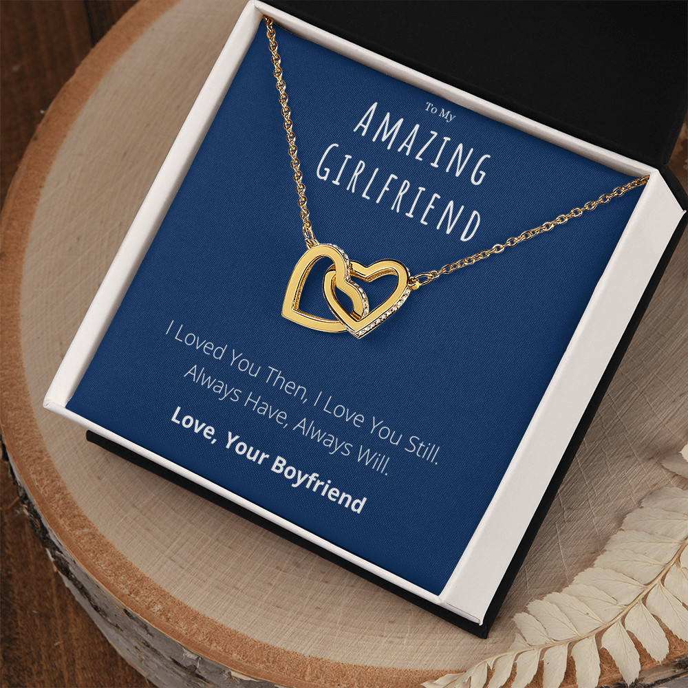 Best Gifts 305-To My Amazing Girlfriend Interlocking Hearts Necklace