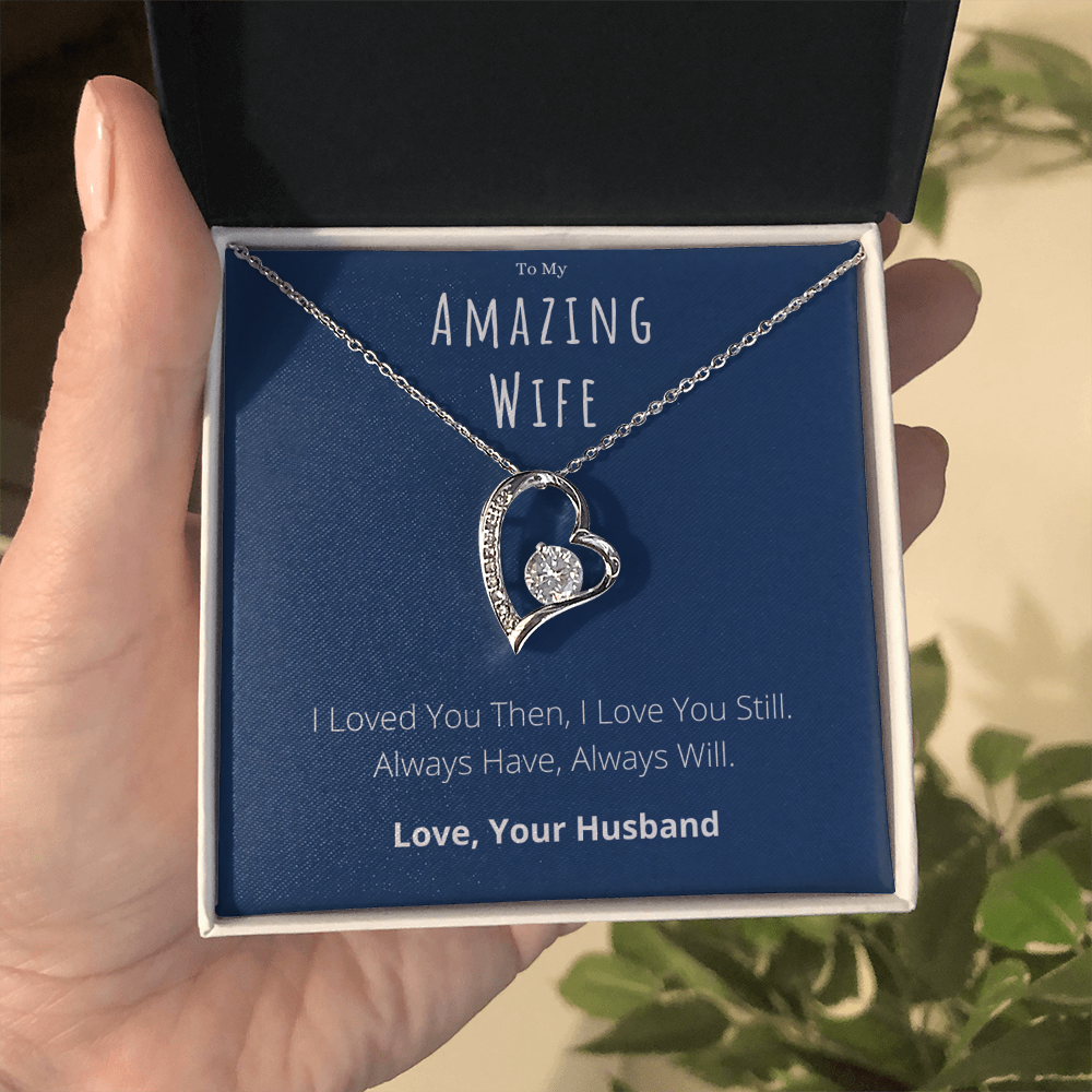 Best Gifts 305-To My Amazing Wife Forever Love Necklace with Cubic Zirconia