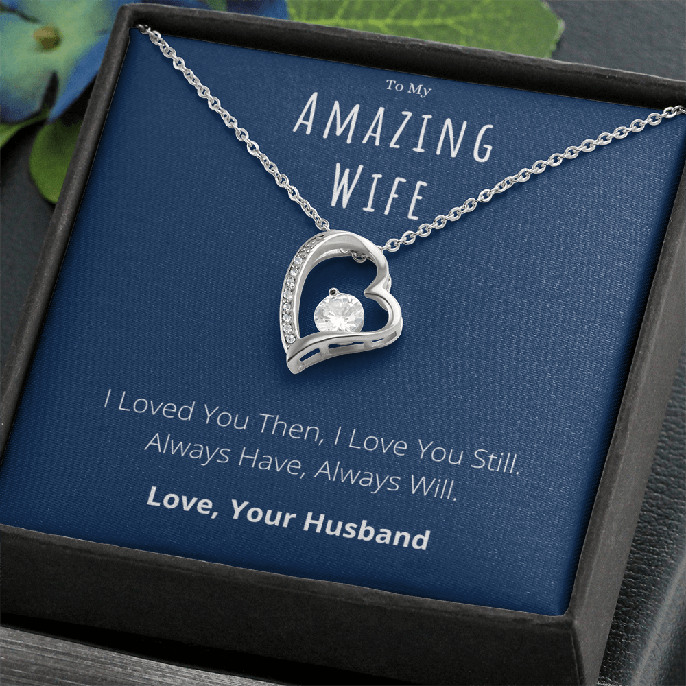 Best Gifts 305-To My Amazing Wife Forever Love Necklace with Cubic Zirconia