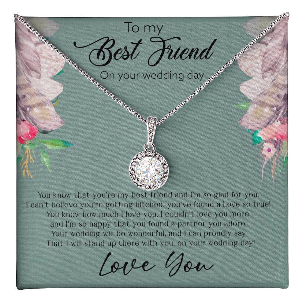Best Gifts 305-To My Best Friend Wedding Day Eternal Hope Necklace Gift