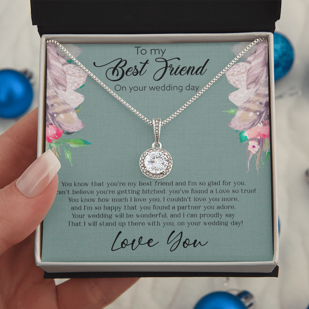 Best Gifts 305-To My Best Friend Wedding Day Eternal Hope Necklace Gift