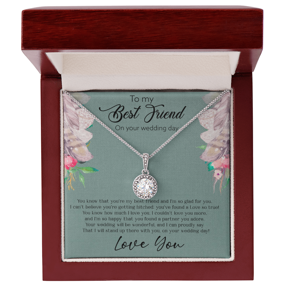Best Gifts 305-To My Best Friend Wedding Day Eternal Hope Necklace Gift