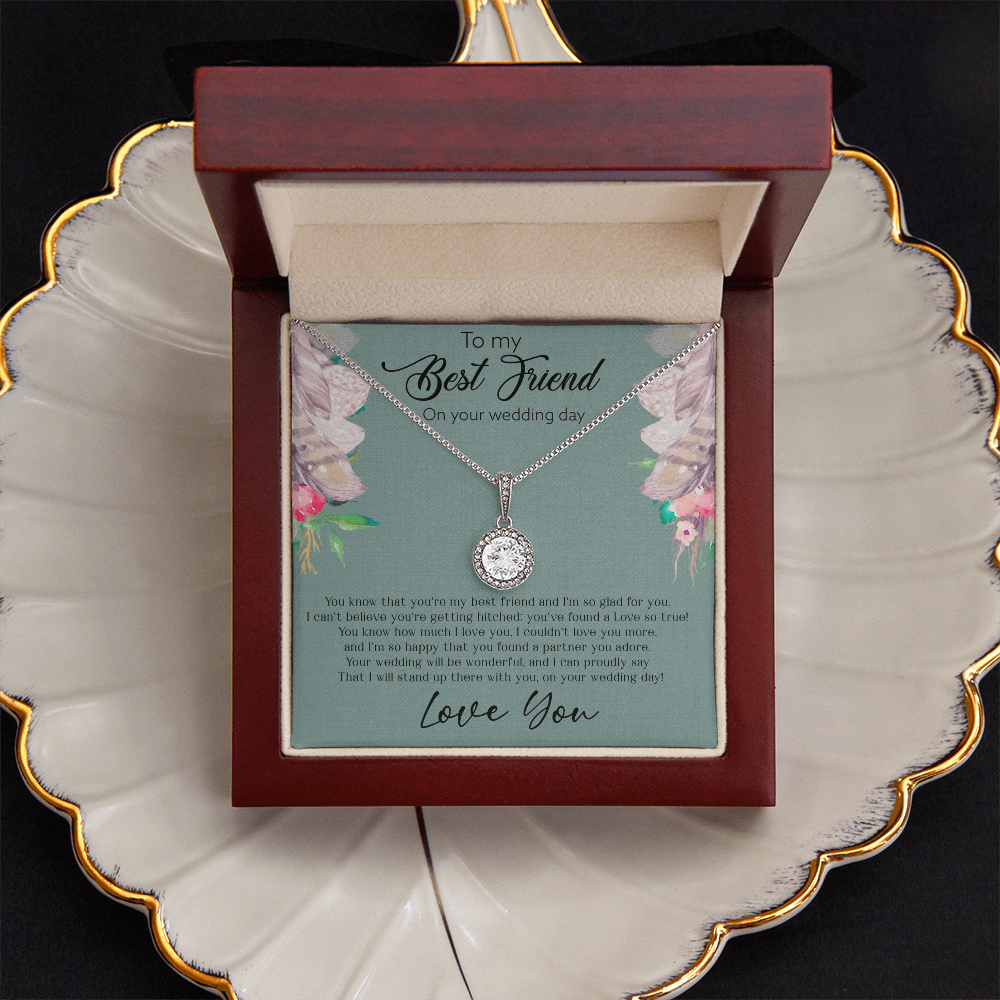 Best Gifts 305-To My Best Friend Wedding Day Eternal Hope Necklace Gift