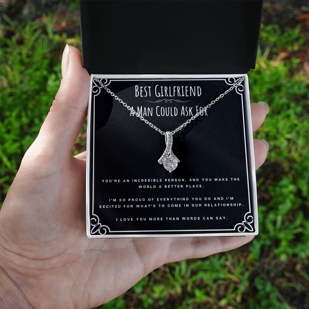 Best Gifts 305-To My Best Girlfriend Alluring Beauty Necklace from Boyfriend