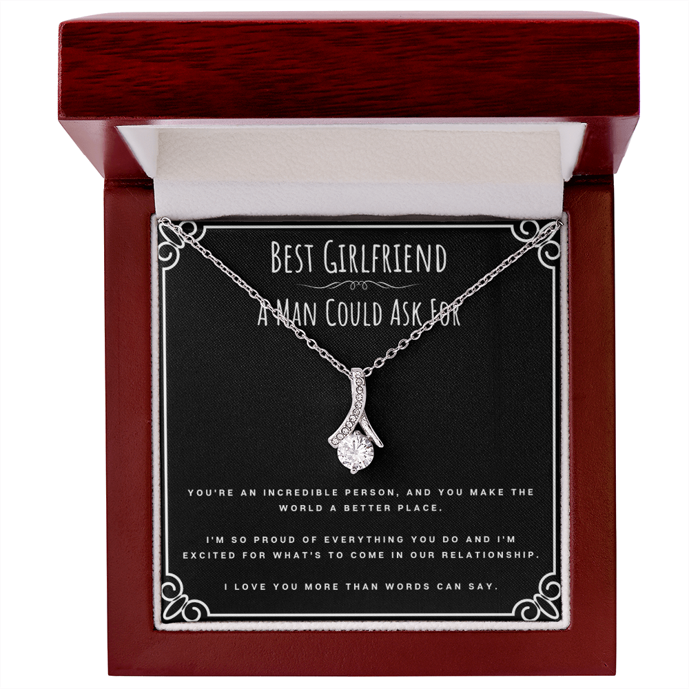 Best Gifts 305-To My Best Girlfriend Alluring Beauty Necklace from Boyfriend
