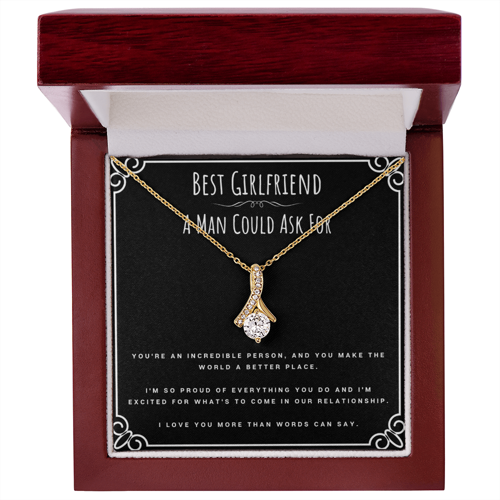 Best Gifts 305-To My Best Girlfriend Alluring Beauty Necklace from Boyfriend