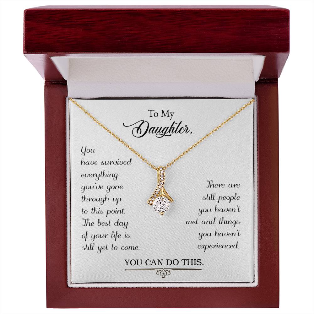 Best Gifts 305-To My Daughter Alluring Beauty Necklace from Parents