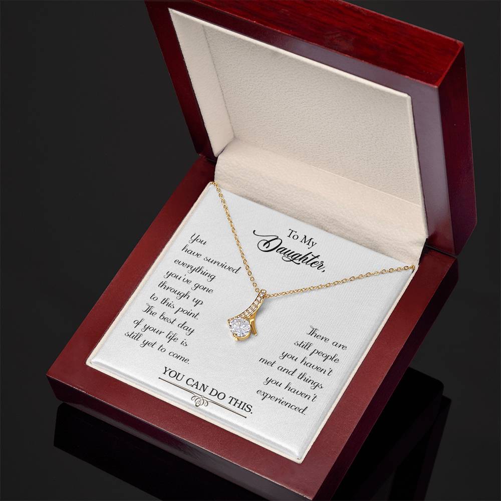Best Gifts 305-To My Daughter Alluring Beauty Necklace from Parents