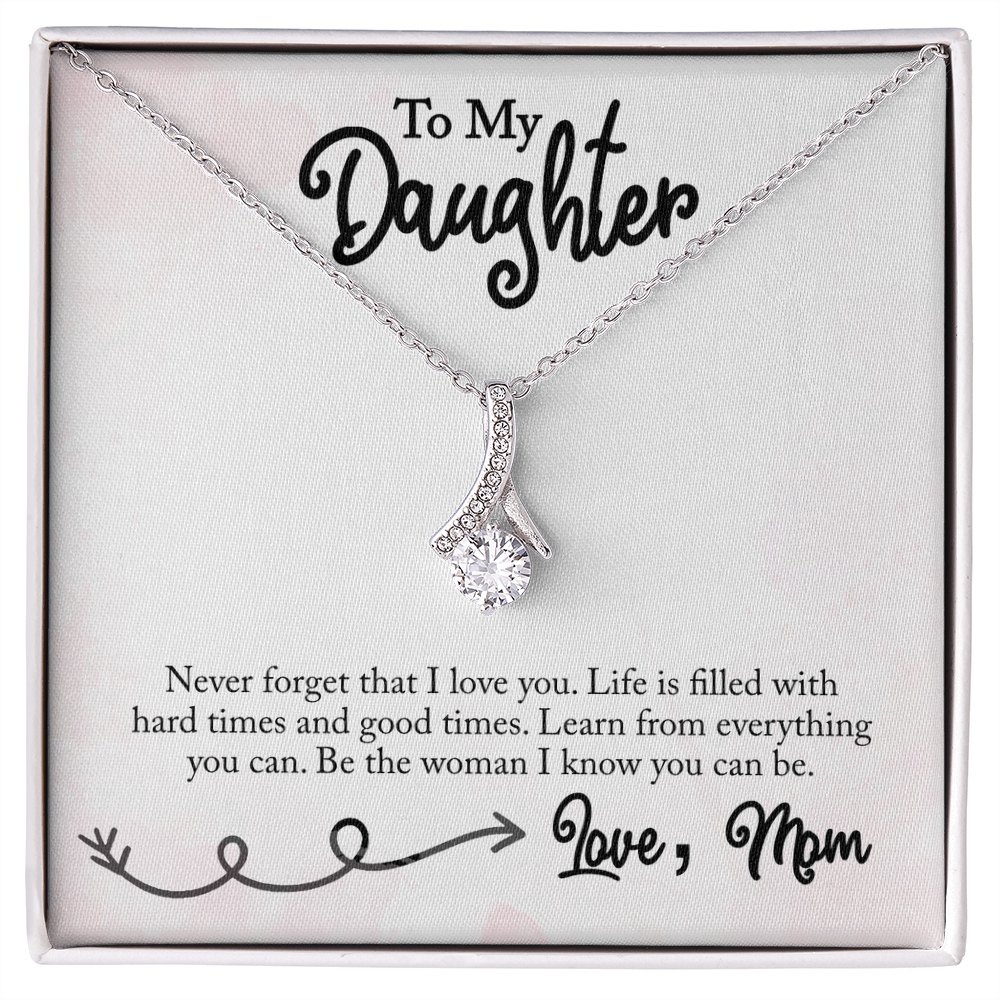 Best Gifts 305-To My Daughter Alluring Beauty Pendant Necklace Gift