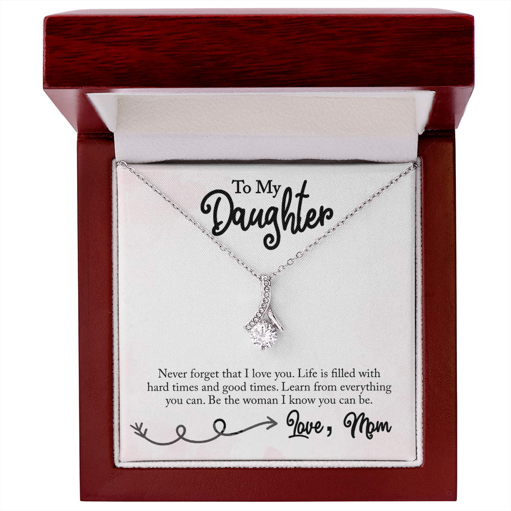 Best Gifts 305-To My Daughter Alluring Beauty Pendant Necklace Gift