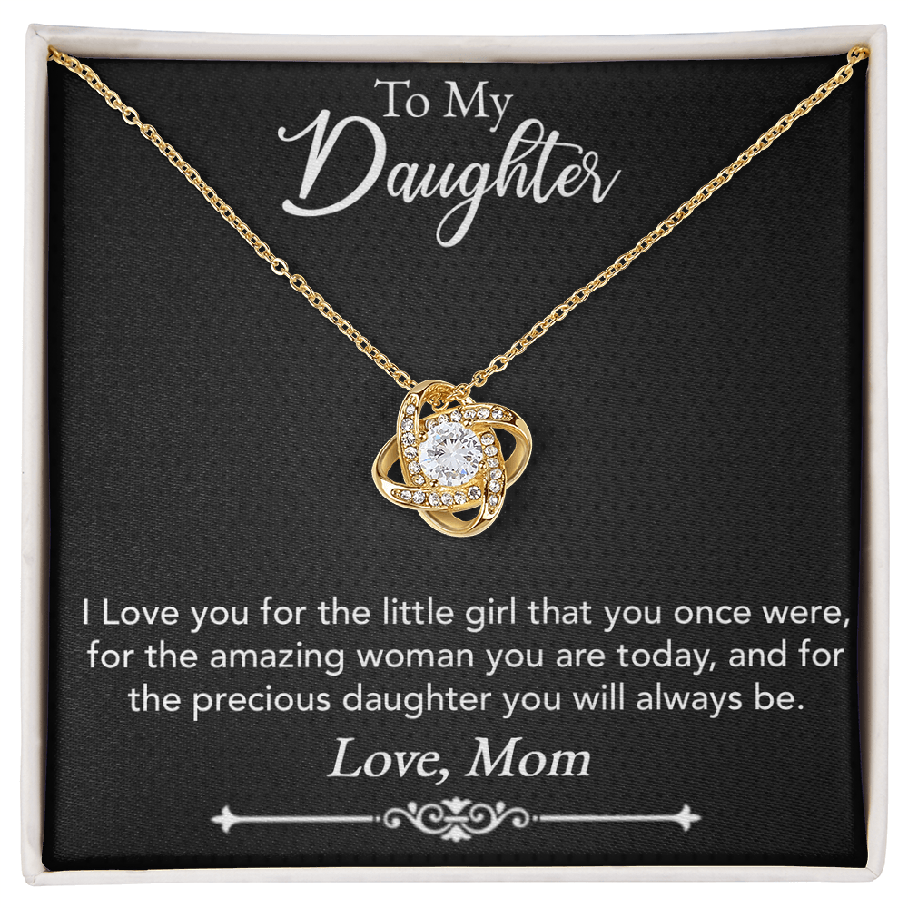 Best Gifts 305-To My Daughter Love Knot Necklace Gift from Mom