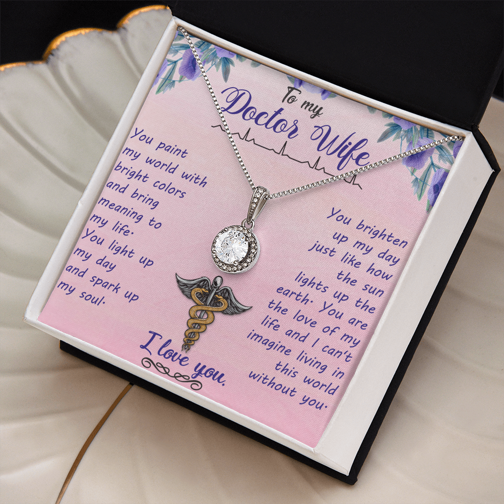 Best Gifts 305-To My Doctor Wife Eternal Hope Necklace with CZ Crystal