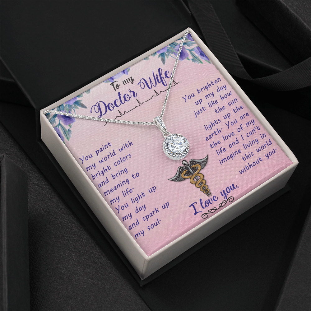 Best Gifts 305-To My Doctor Wife Eternal Hope Necklace with CZ Crystal