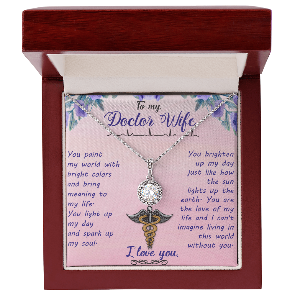 Best Gifts 305-To My Doctor Wife Eternal Hope Necklace with CZ Crystal