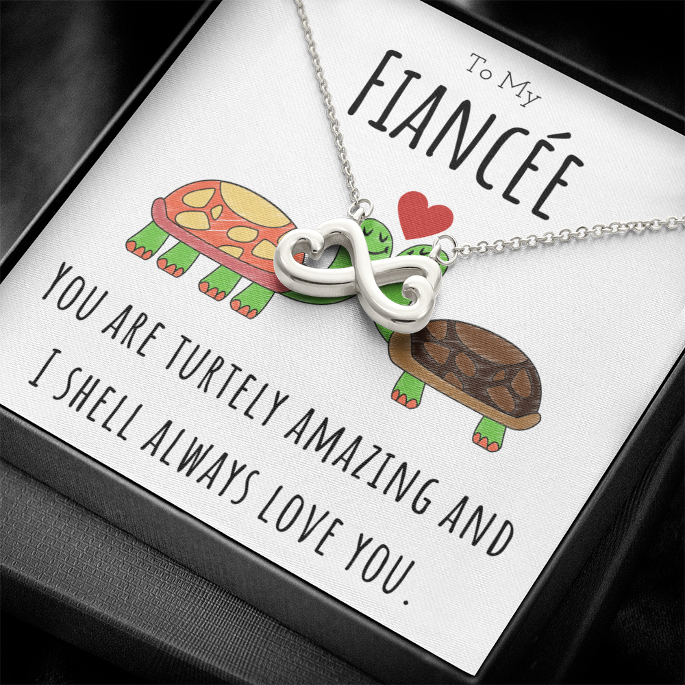Best Gifts 305-To My Fiancée Turtley Amazing Infinity Necklace