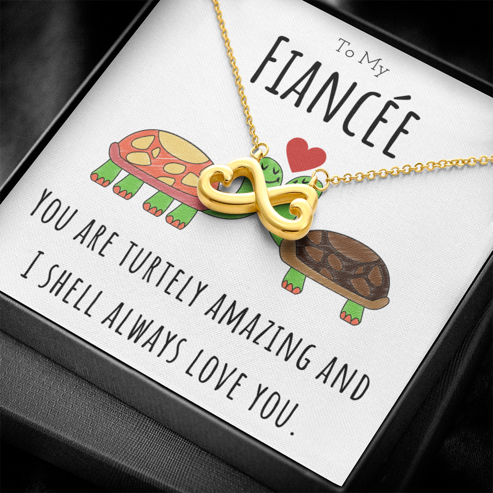 Best Gifts 305-To My Fiancée Turtley Amazing Infinity Necklace