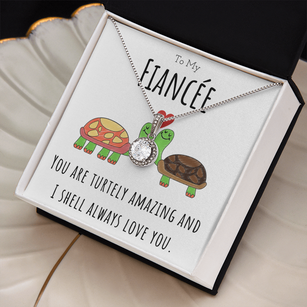 Best Gifts 305-To My Fiancée Turtley Amazing Necklace with CZ Pendant
