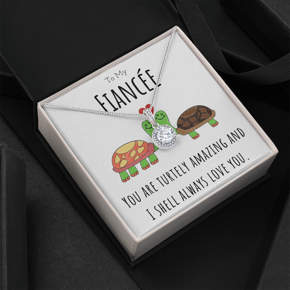 Best Gifts 305-To My Fiancée Turtley Amazing Necklace with CZ Pendant