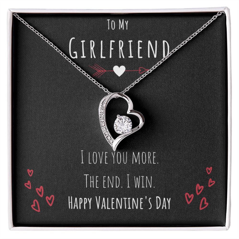Best Gifts 305-To My Girlfriend Forever Love Necklace Humorous Valentine's Day Gift