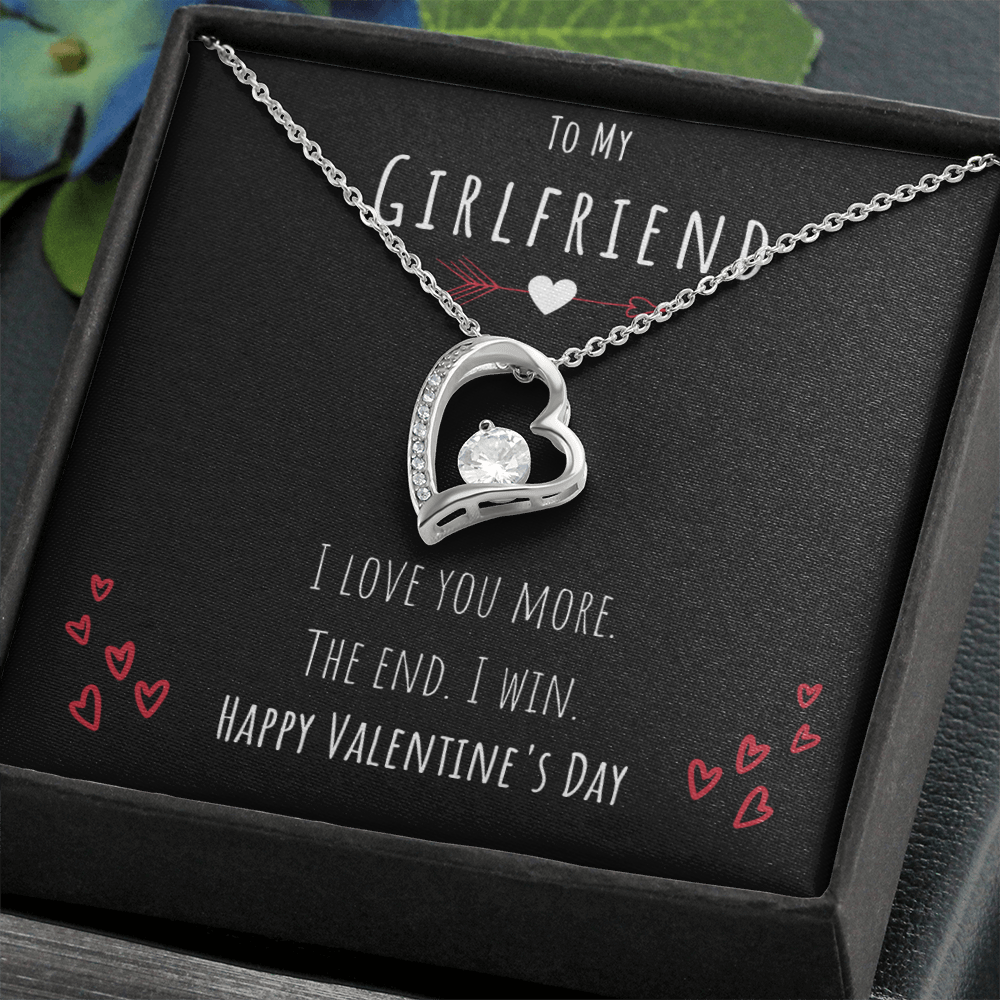 Best Gifts 305-To My Girlfriend Forever Love Necklace Humorous Valentine's Day Gift