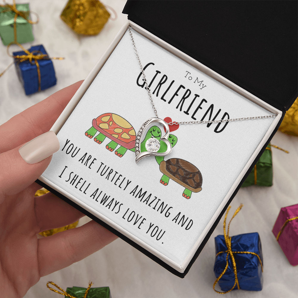 Best Gifts 305-To My Girlfriend Turtley Amazing Forever Love Necklace