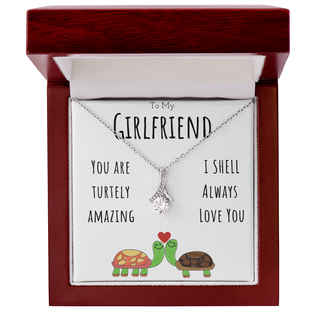 Best Gifts 305-To My Girlfriend Turtley Amazing Necklace with CZ Pendant from Boyfriend
