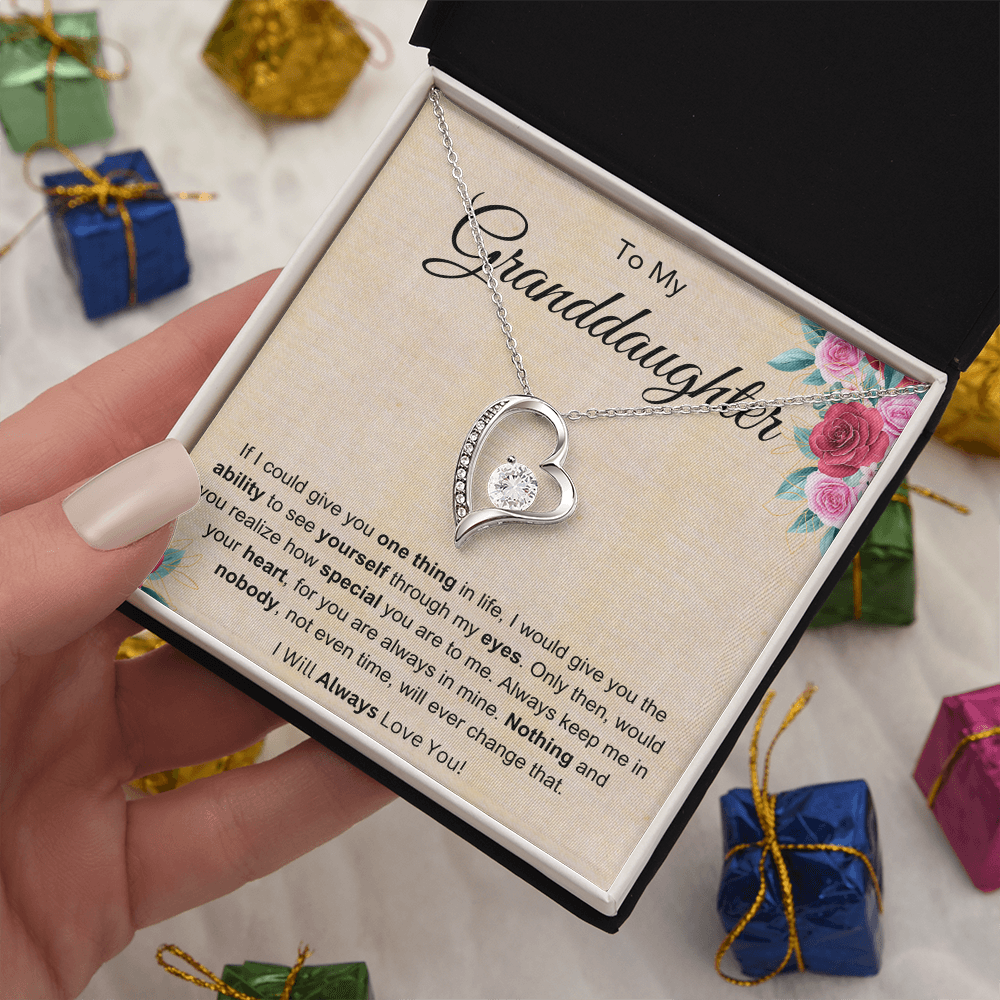 Best Gifts 305-To My Granddaughter Forever Love Necklace with Cubic Zirconia Card from Grandparent
