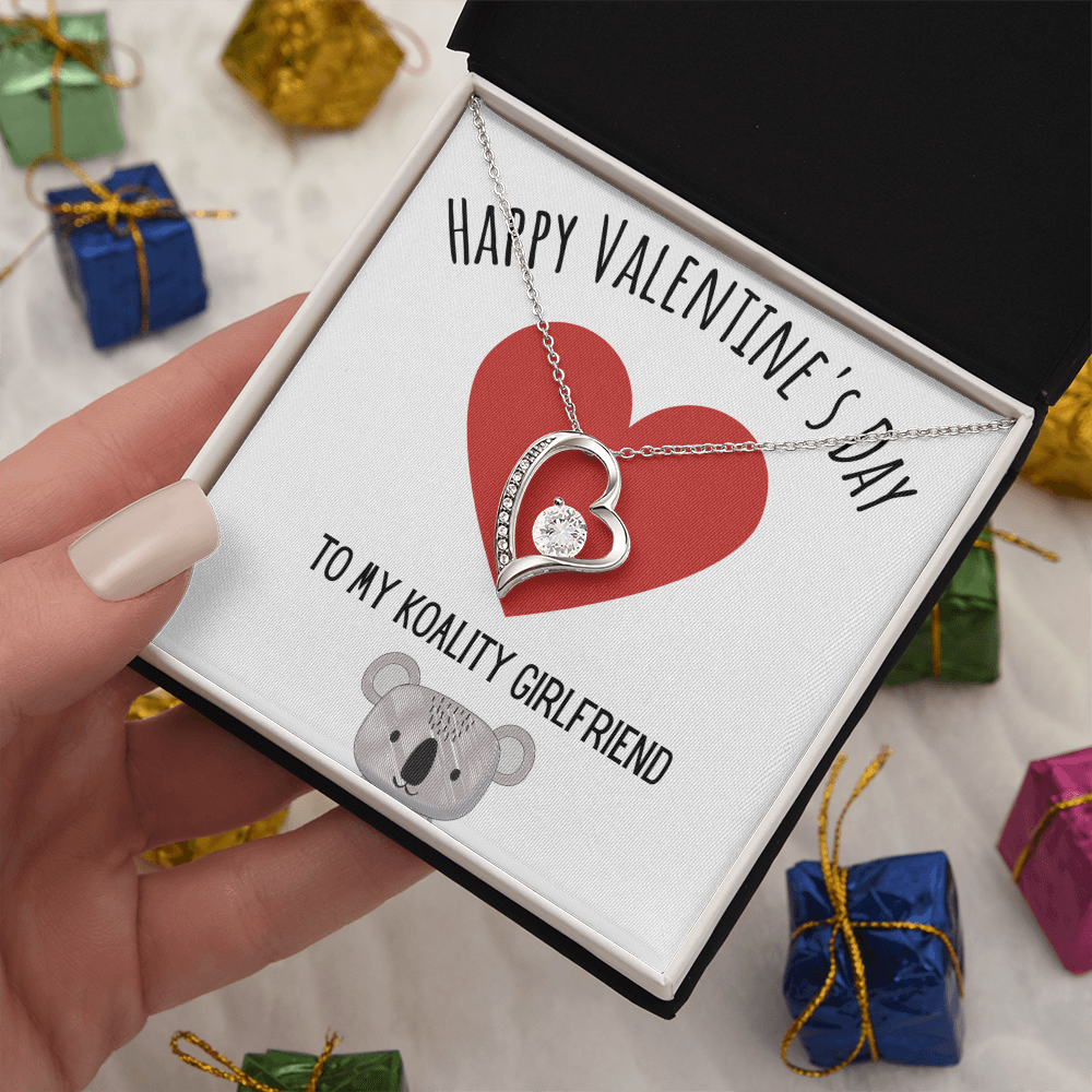Best Gifts 305-To My Koality Girlfriend Forever Love Necklace with CZ Crystal