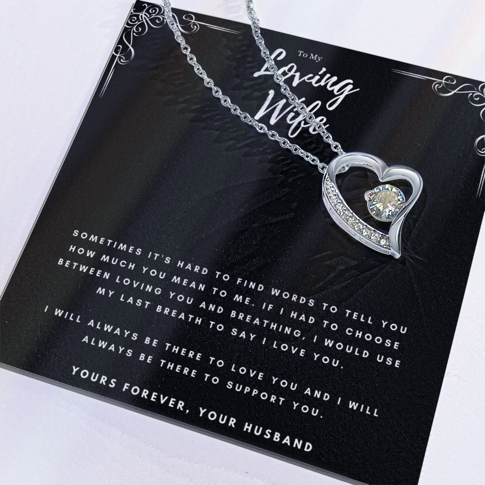 Best Gifts 305-To My Loving Wife Forever Love Necklace from Husband