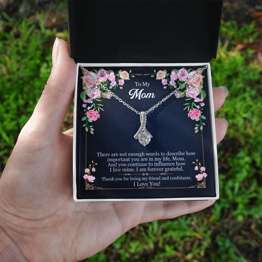 Best Gifts 305-To My Mom 14k Necklace with Heart Pendant