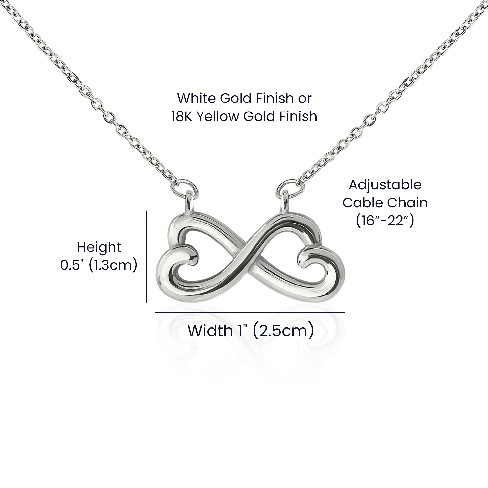Best Gifts 305-To My Mom Endless Love Necklace with Heart Infinity Pendant from Son