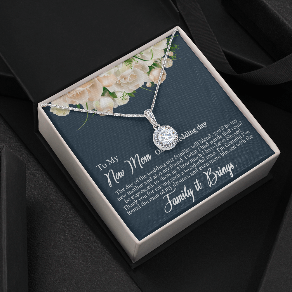 Best Gifts 305-To My New Mom Wedding Day Eternal Hope Necklace Gift from Bride