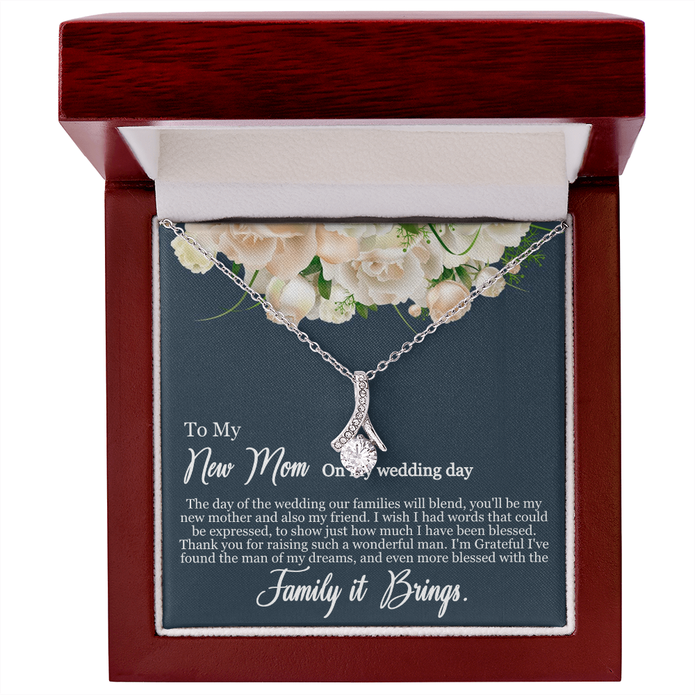 Best Gifts 305-To My New Mom Wedding Day Heart Pendant Necklace from Bride